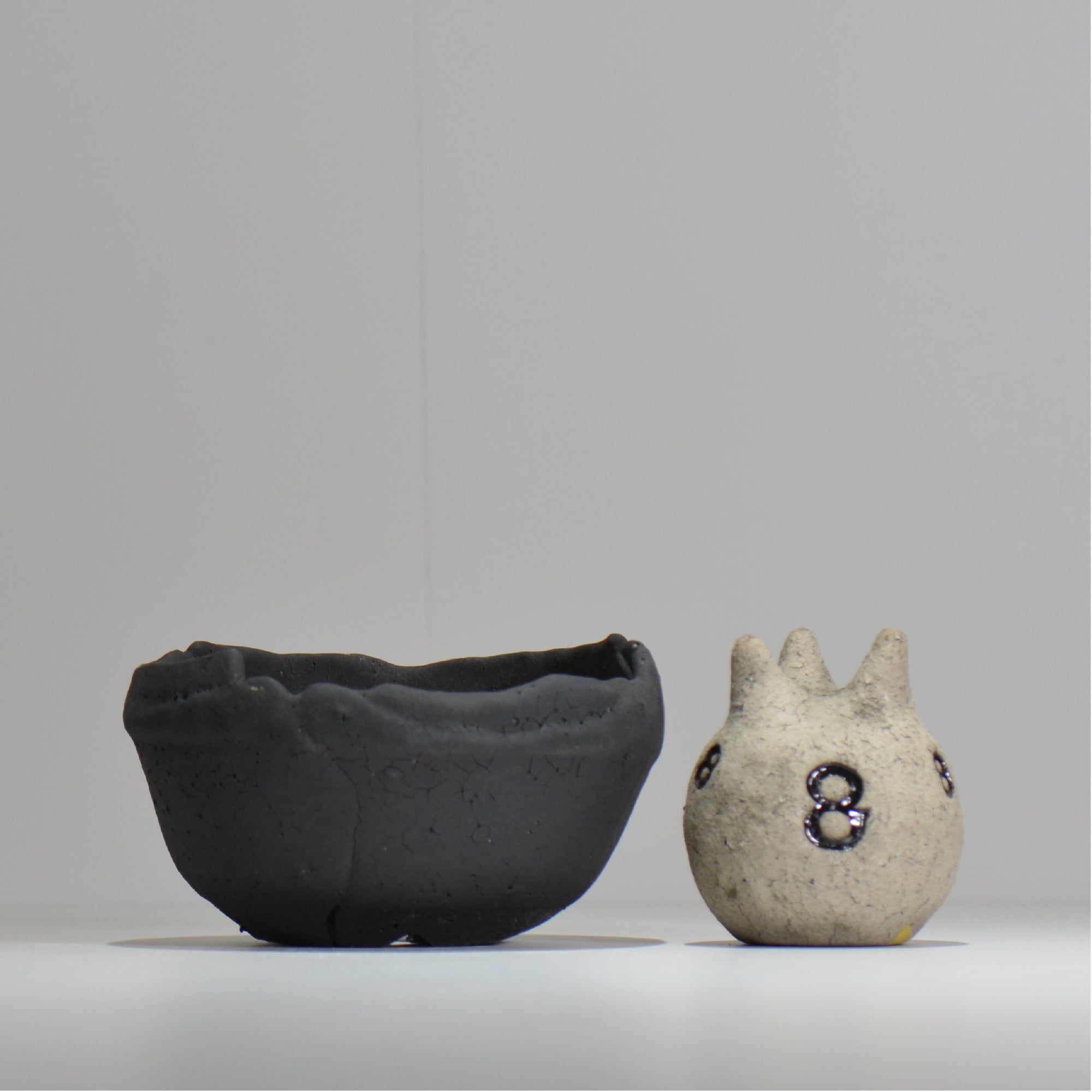 川合牧人 / UROKO POT BLACK / km_urkb06_m / 約φ14cm / 植木鉢
