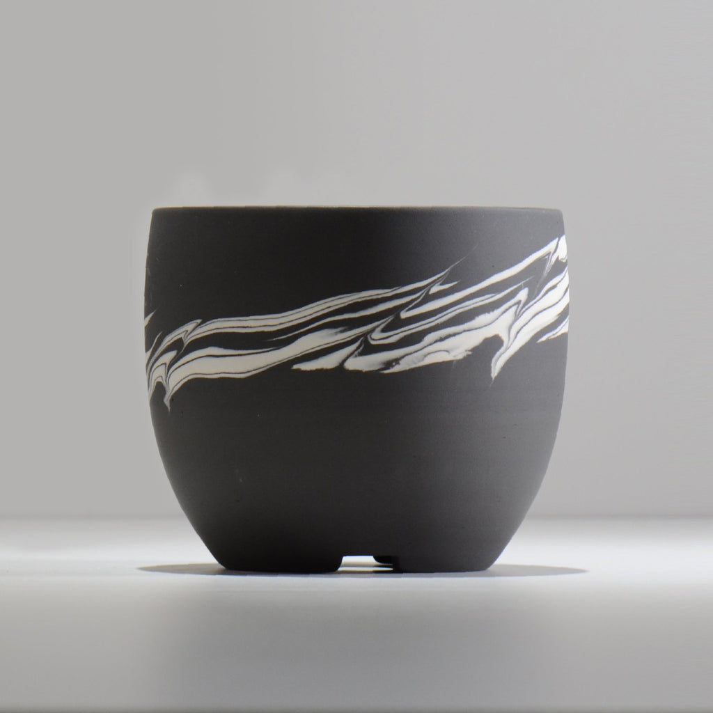 山本真郎 / 黒仙-kokusen025 / L / 約φ14.7cm / 植木鉢