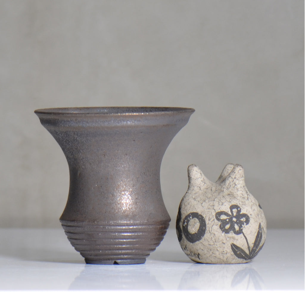 YATAGARASU / KOTETSU - 01 / L / approx. φ14cm / Flowerpot