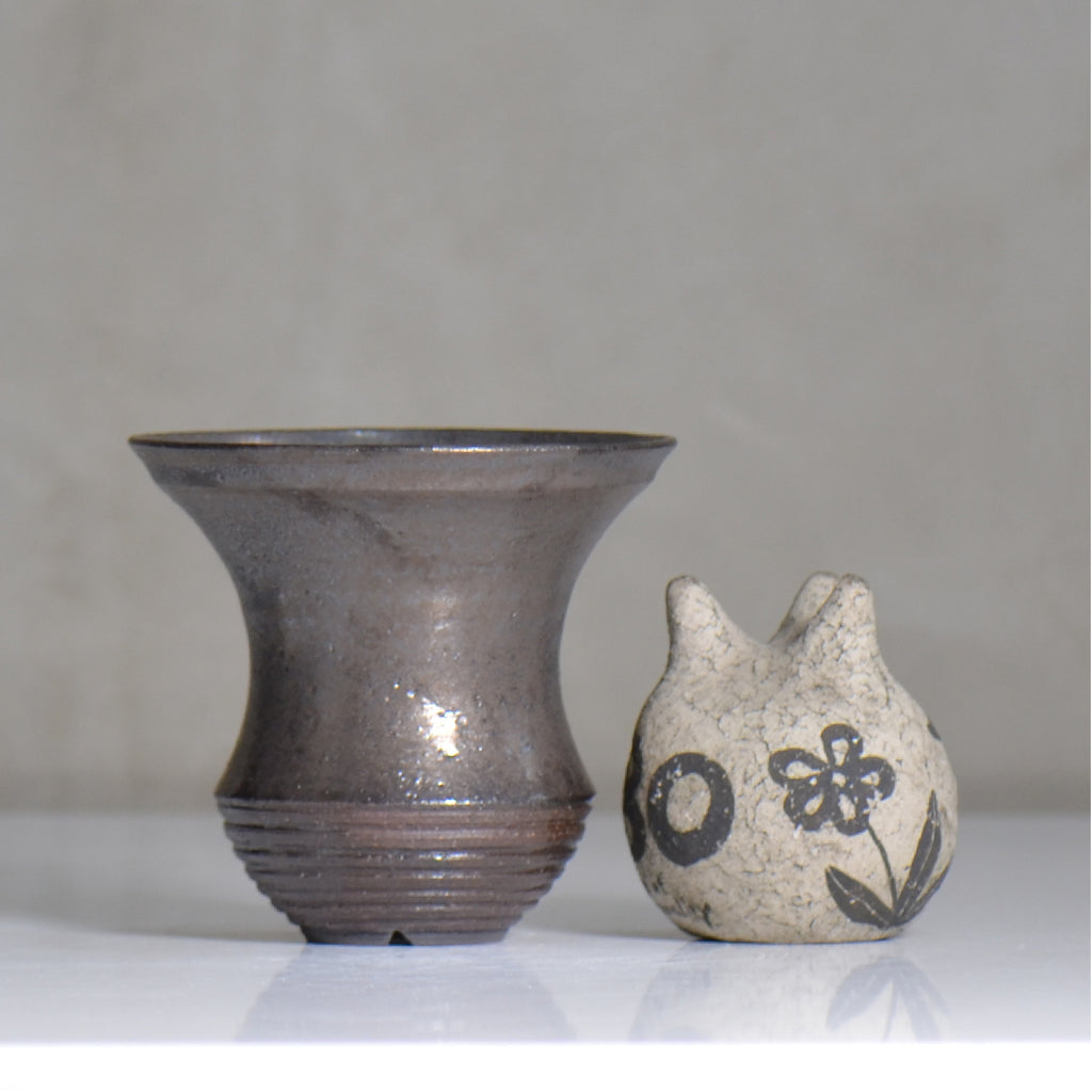 YATAGARASU / KOTETSU - 01 / M / 約 φ11.7cm / 植木鉢