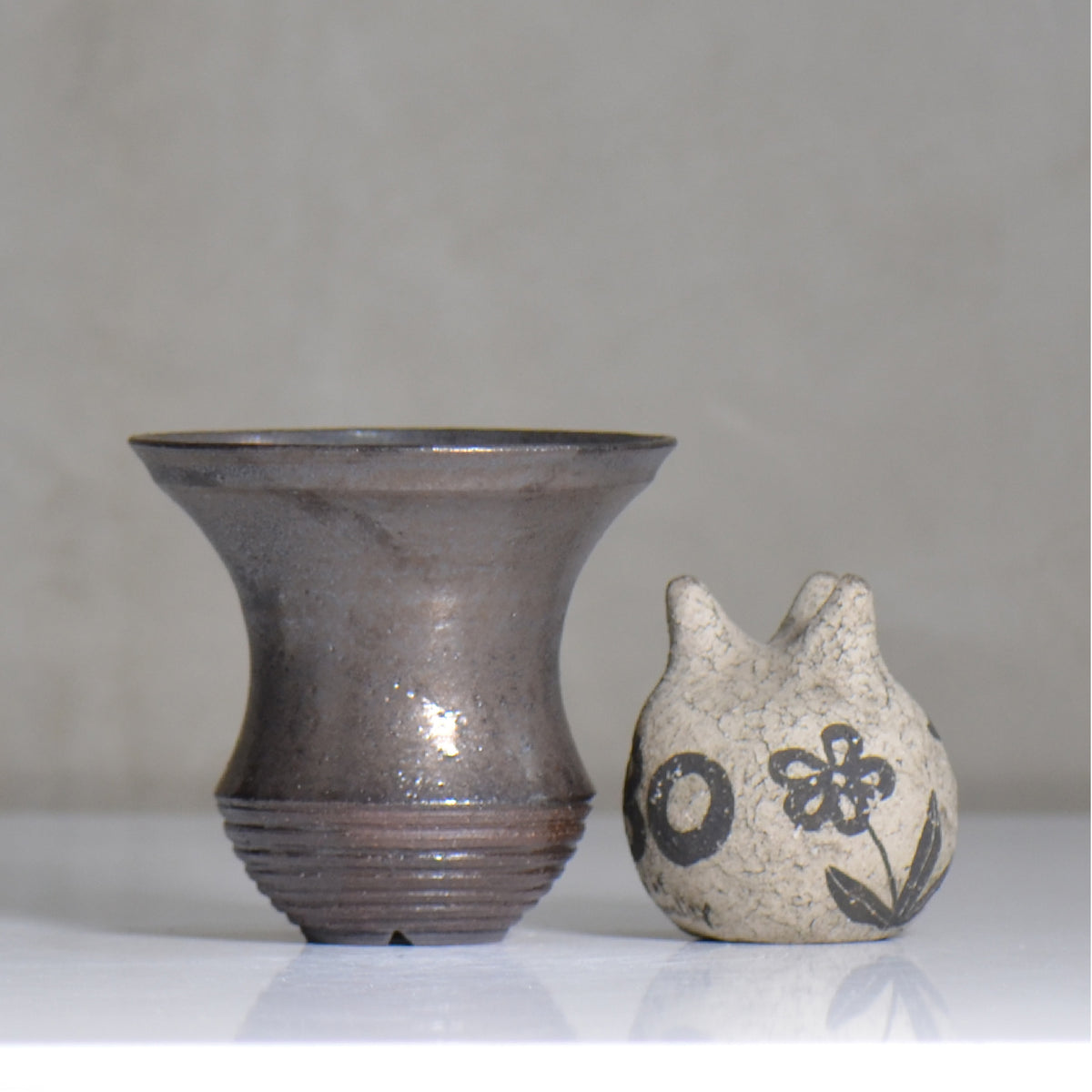 YATAGARASU / KOTETSU - 01 / M / 約 φ11.7cm / 植木鉢