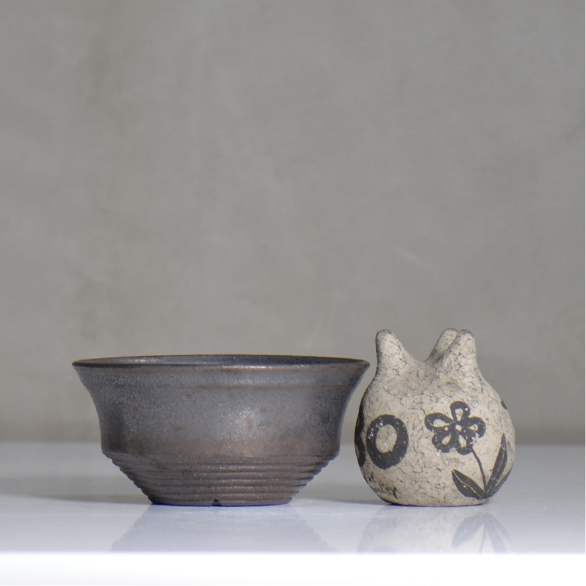 YATAGARASU / KOTETSU - 02 / M / 約 φ13.5cm /  植木鉢