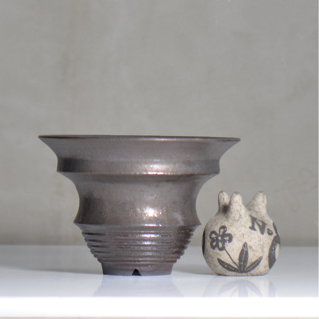 YATAGARASU / KOTETSU - 03 / XL / approx. φ20cm / Flowerpot