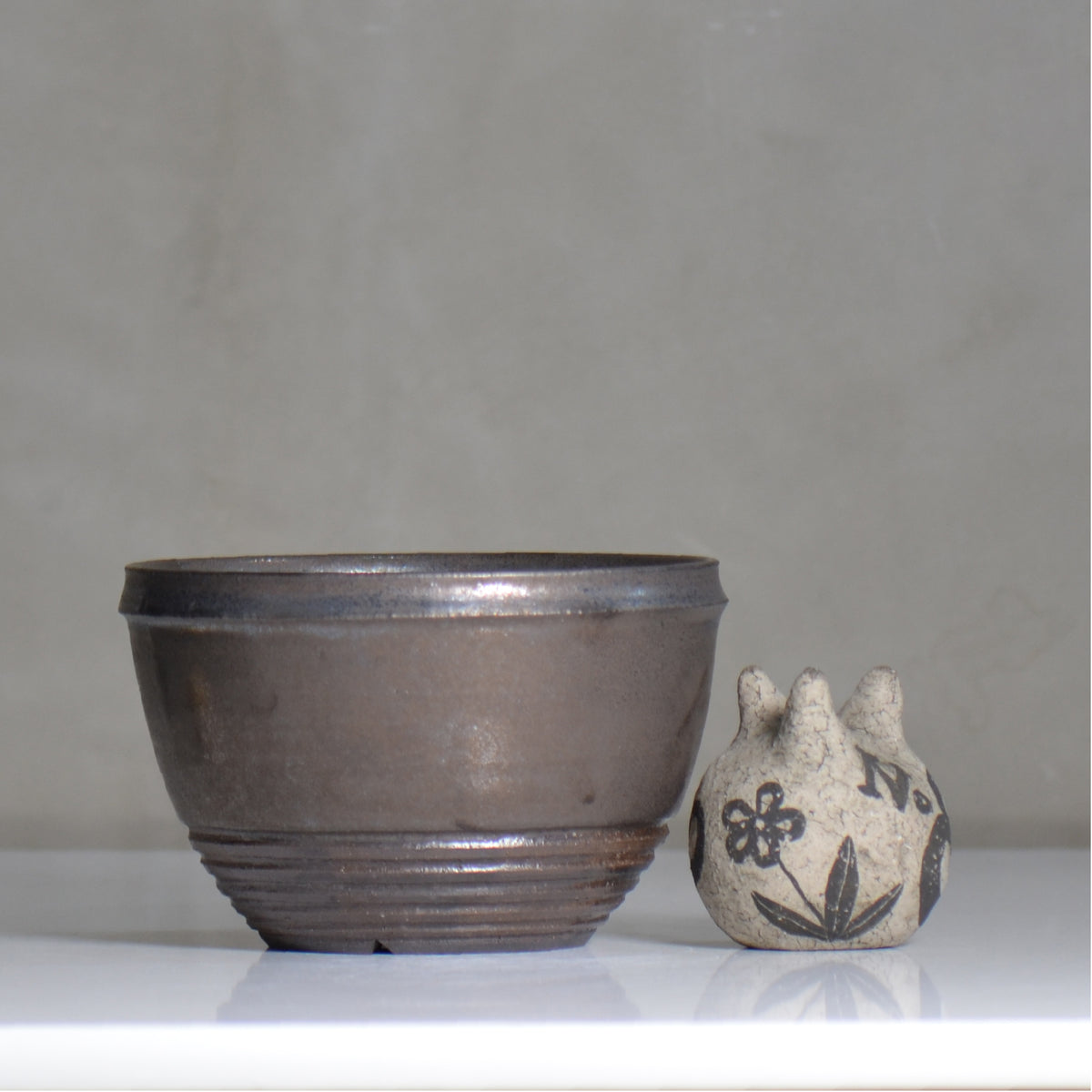 YATAGARASU / KOTETSU - 04 / XL / 約 φ16.5cm /  植木鉢