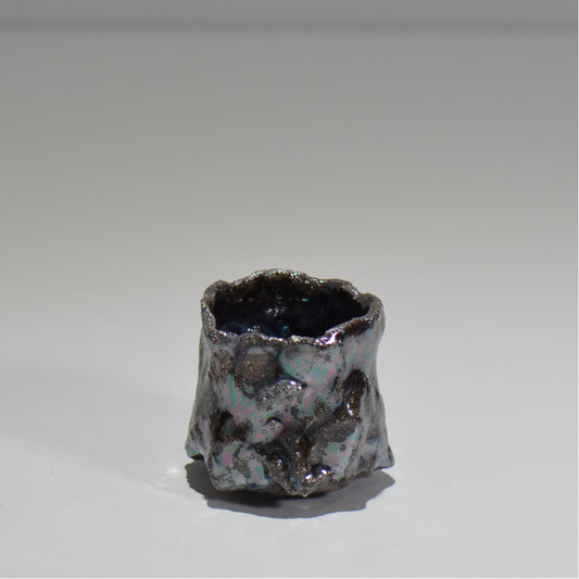 木村 貴史 / 灰釉光彩ぐい呑 /kt_04