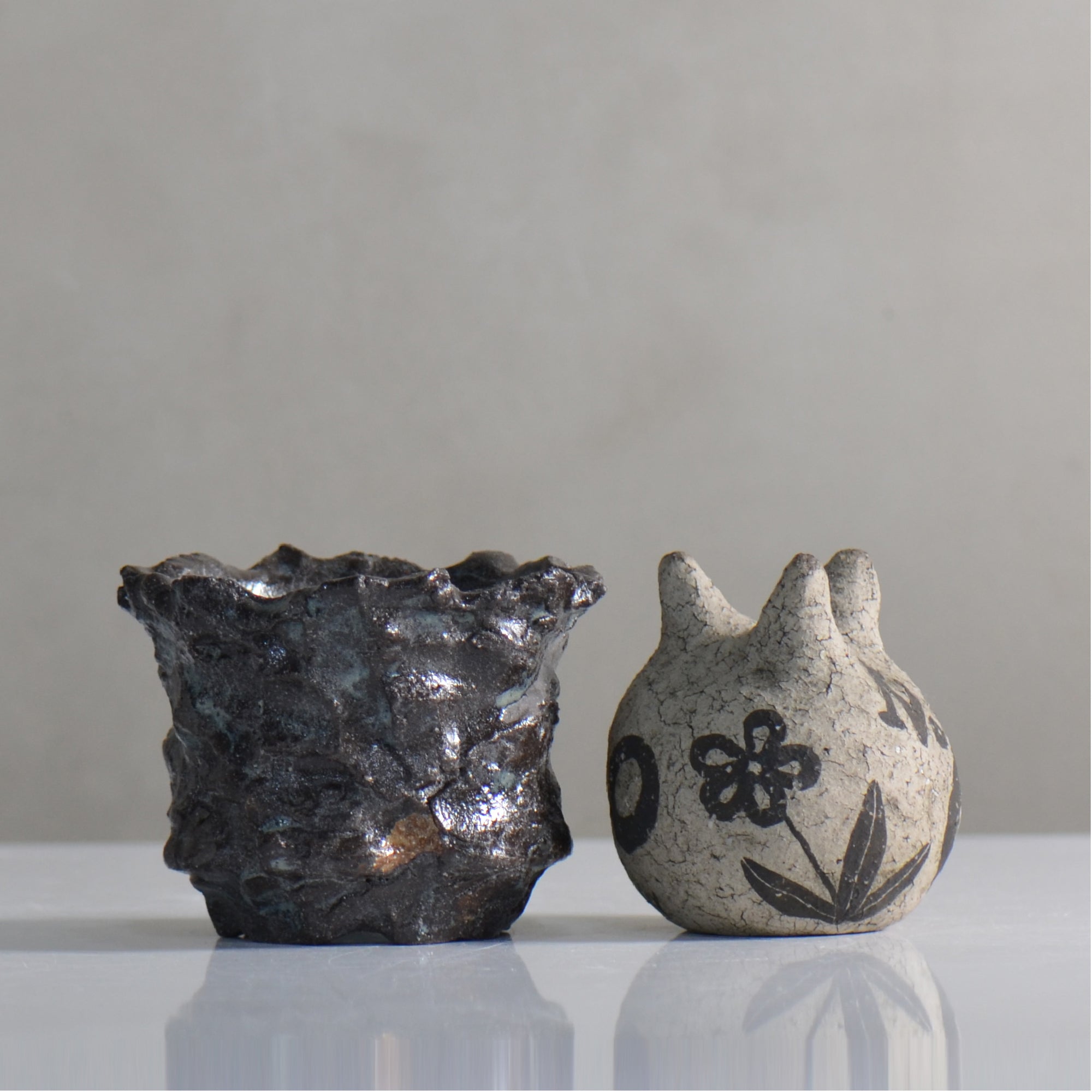 木村 貴史 / KUROSAI / kt2_ks02_s / 約 φ11cm / 植木鉢 
