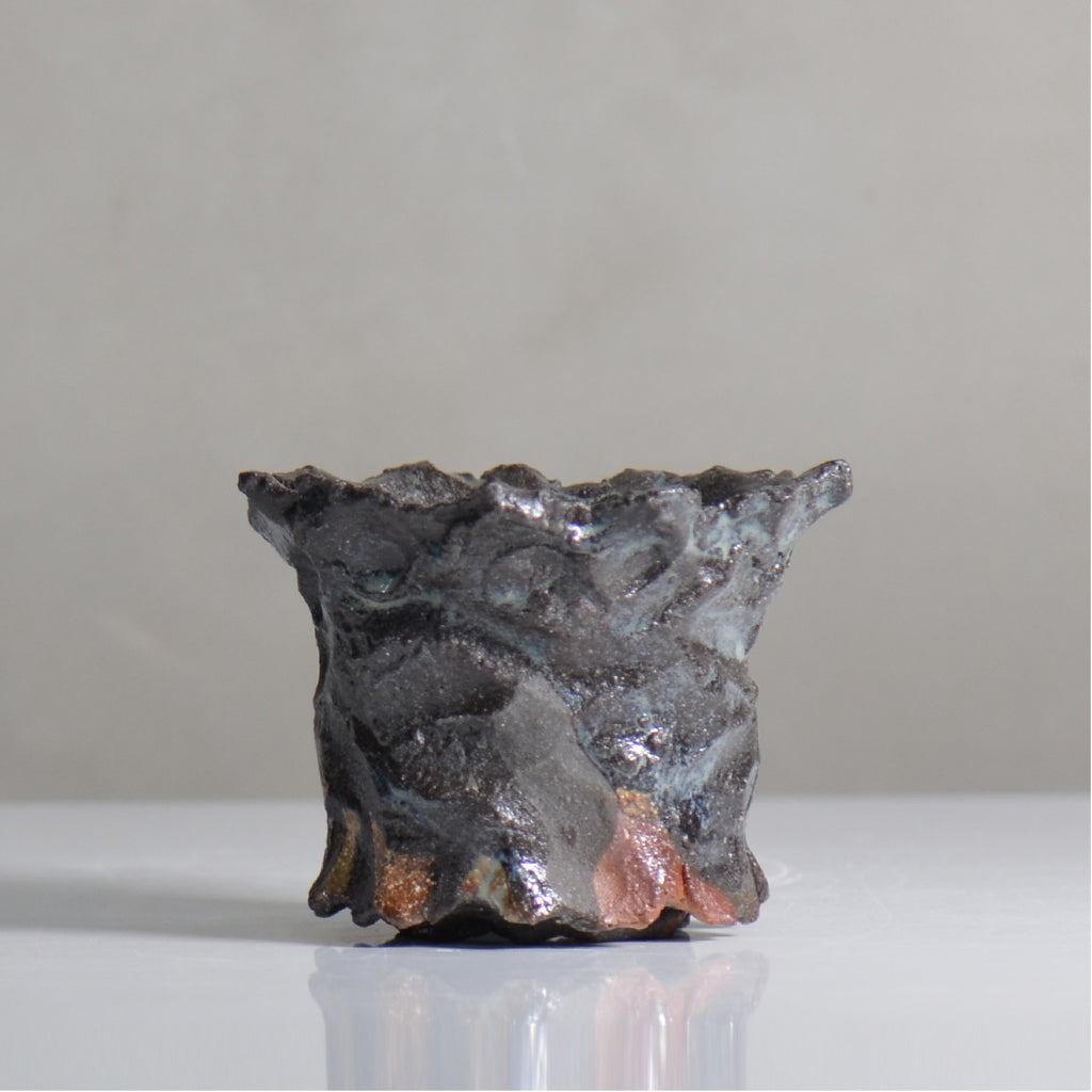木村 貴史 / KUROSAI / kt2_ks04_s / 約 φ11.5cm / 植木鉢 
