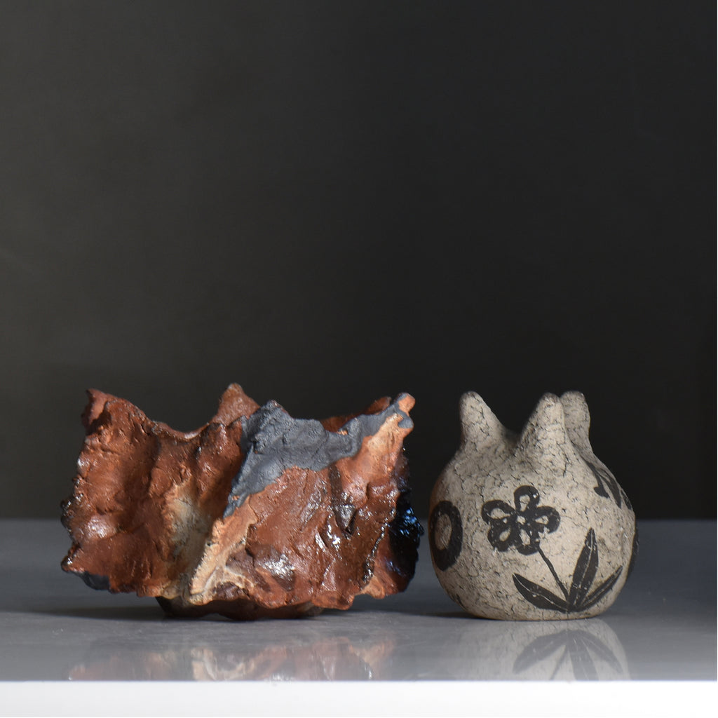 木村 貴史 / YAKISHIME / kt3_ys02_s /  約 φ12cm /  植木鉢