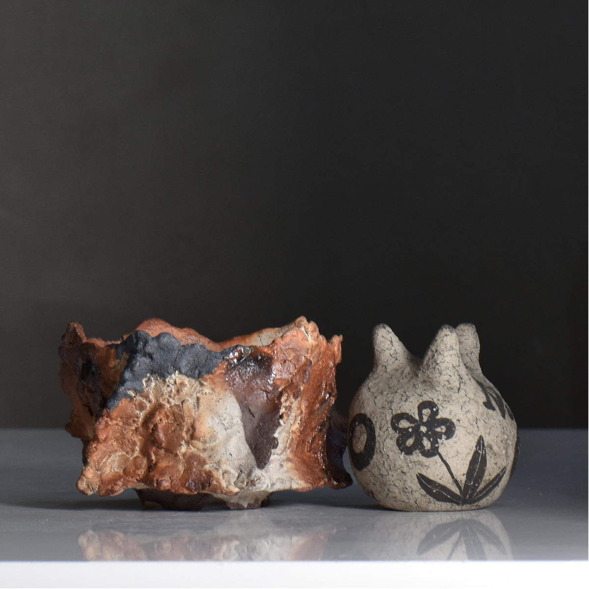 木村 貴史 / YAKISHIME / kt3_ys03_s /  約 φ11.5cm /  植木鉢