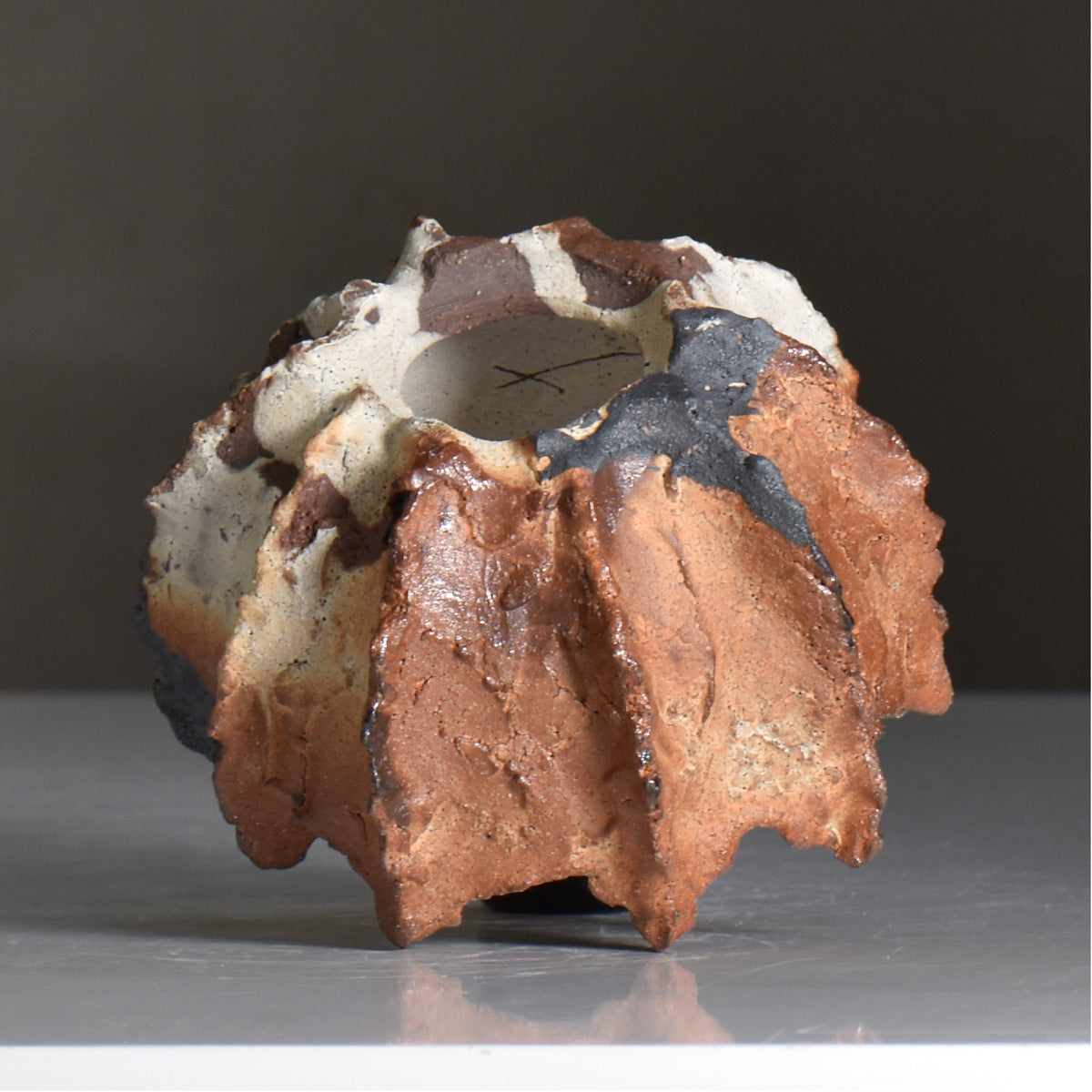 木村 貴史 / YAKISHIME / kt3_ys04_s /  約 φ12cm /  植木鉢