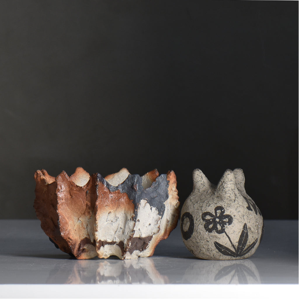 木村 貴史 / YAKISHIME / kt3_ys04_s /  約 φ12cm /  植木鉢