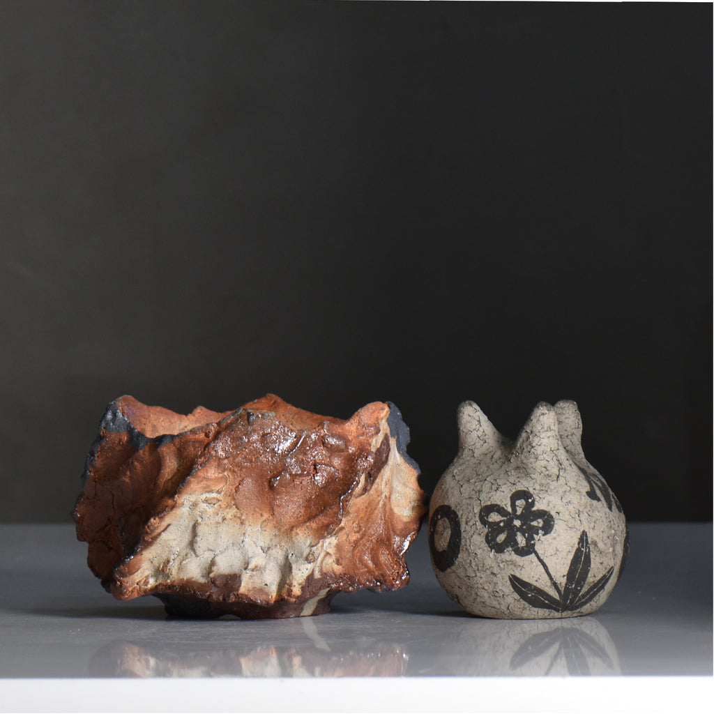 木村 貴史 / YAKISHIME / kt3_ys05_s /  約 φ11.5cm /  植木鉢