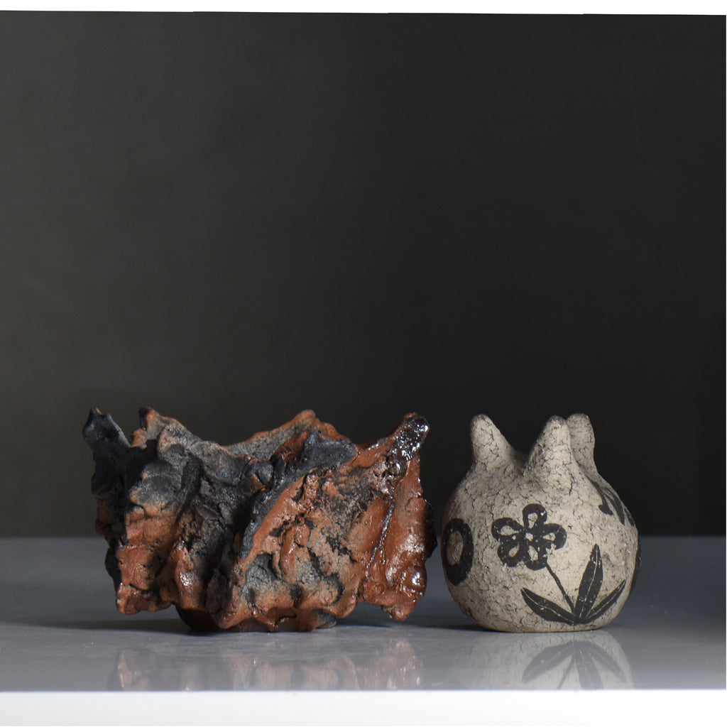 木村 貴史 / YAKISHIME / kt3_ys08_s /  約 φ12cm /  植木鉢