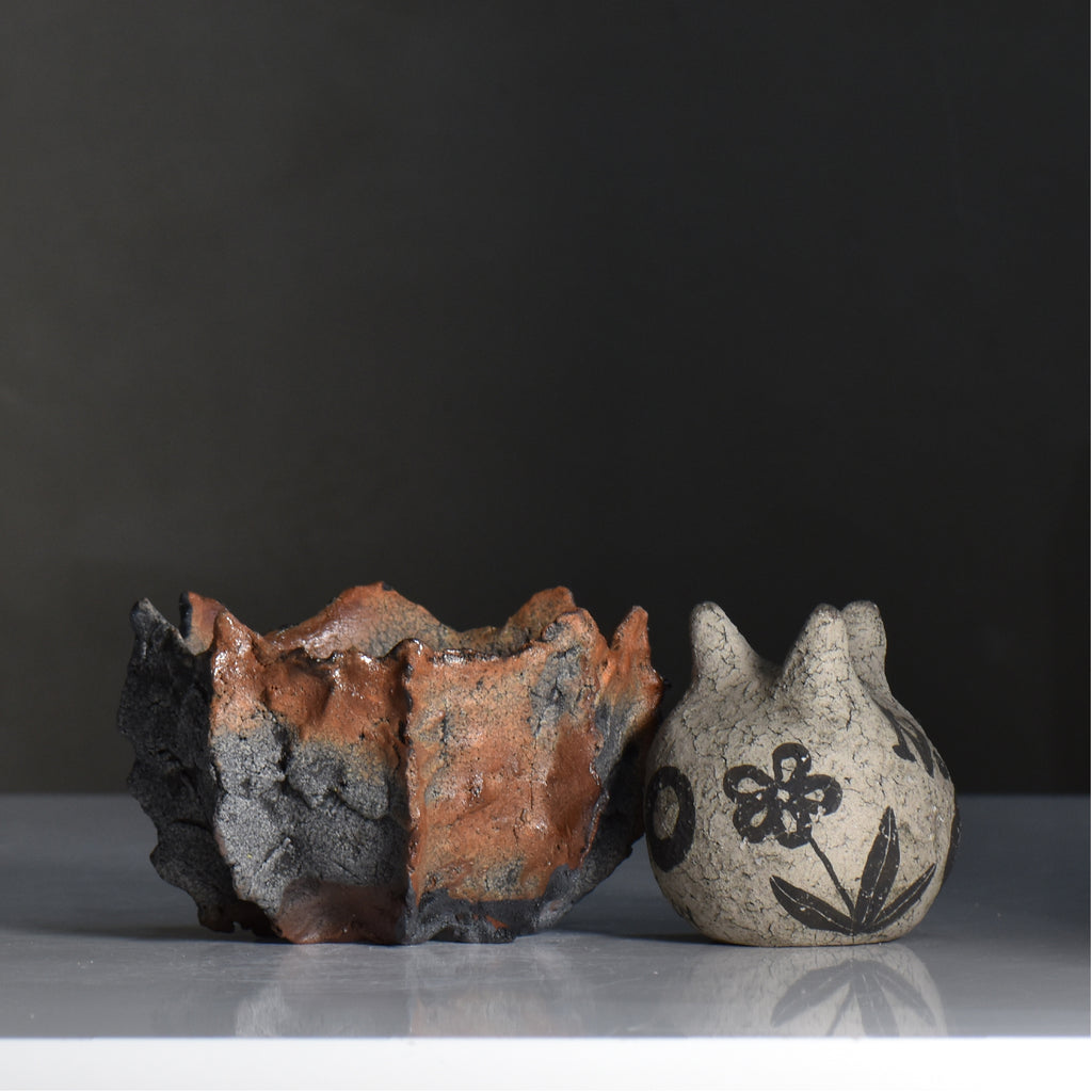 木村 貴史 / YAKISHIME / kt3_ys10_s /  約 φ11.7cm /  植木鉢