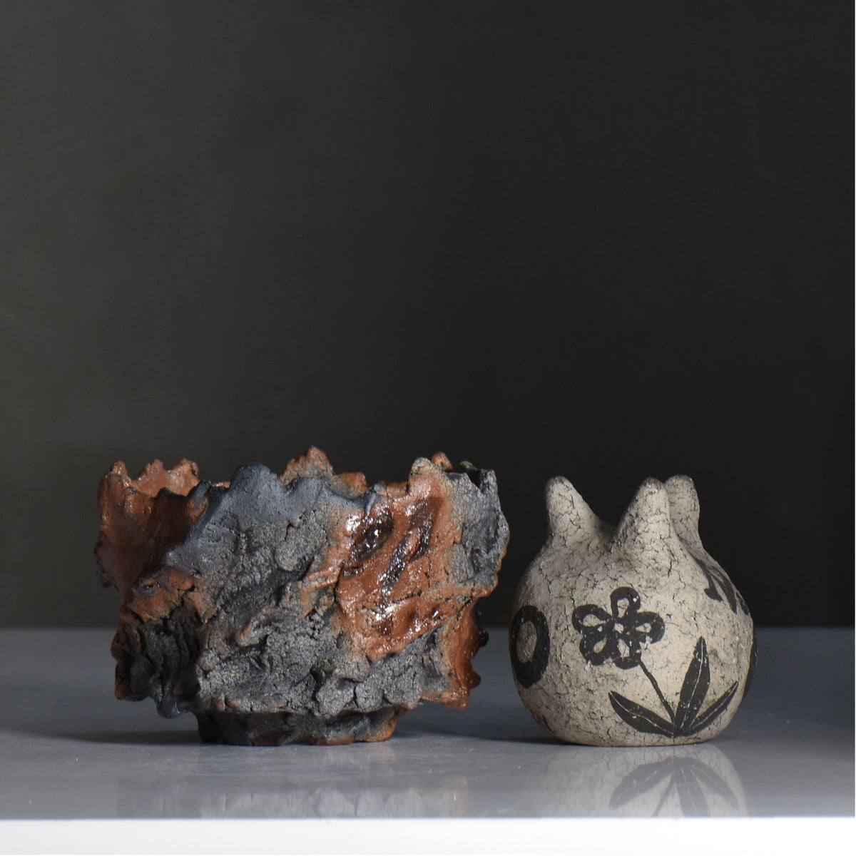 木村 貴史 / YAKISHIME / kt3_ys12_s /  約 φ12cm /  植木鉢