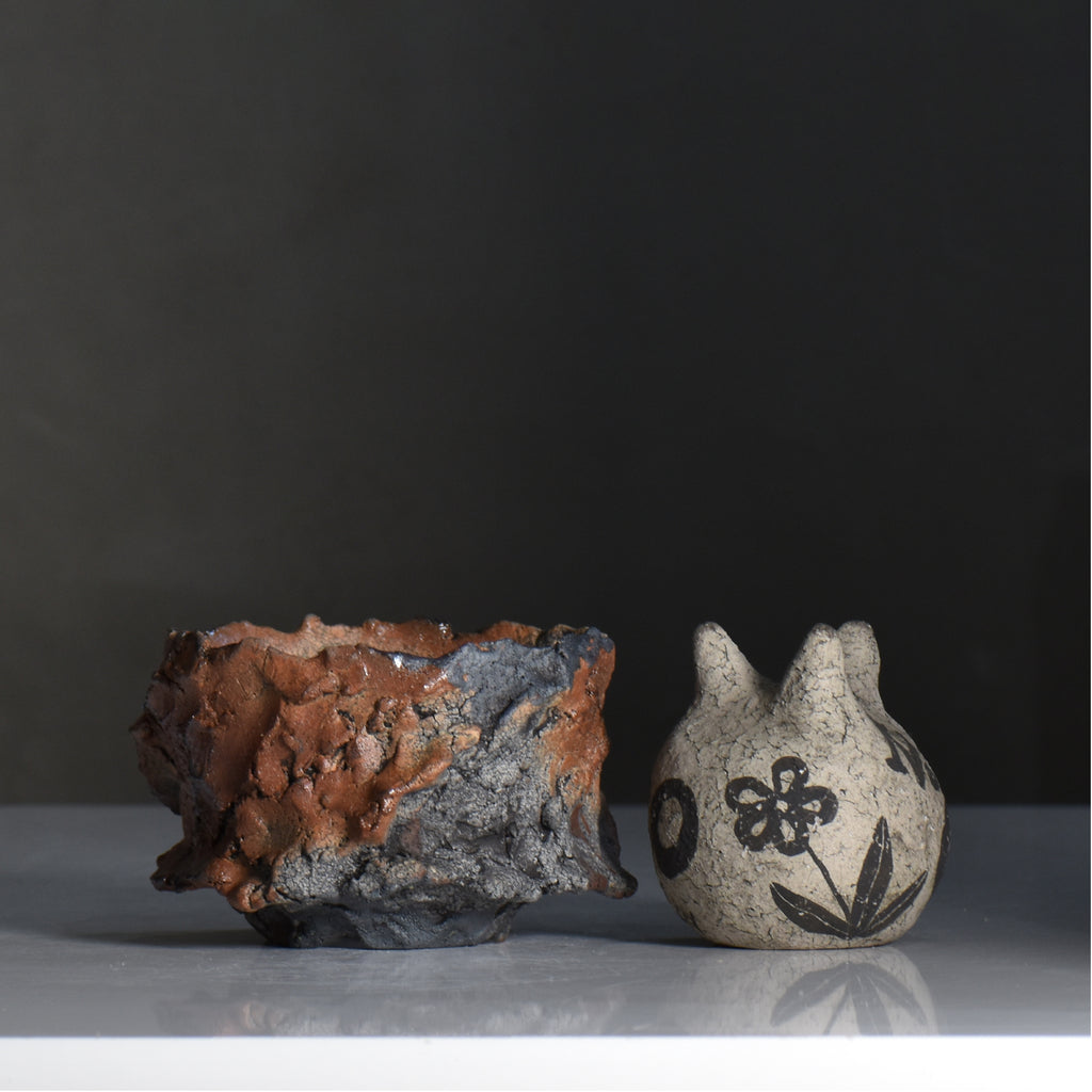 木村 貴史 / YAKISHIME / kt3_ys14_s /  約 φ11.5cm /  植木鉢