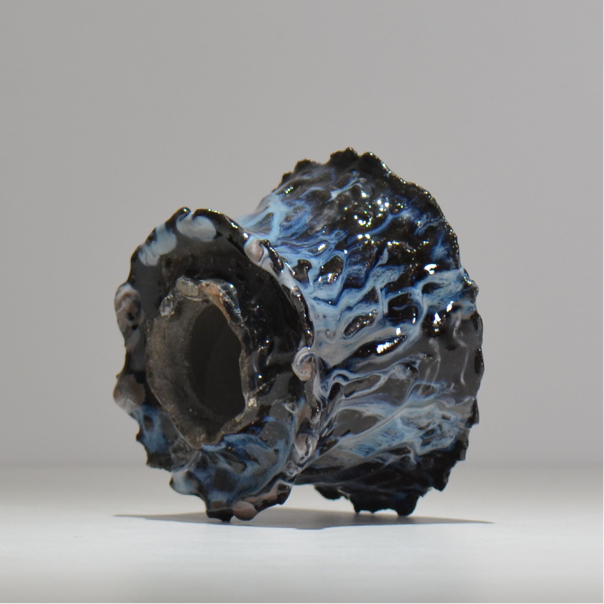 木村 貴史 / 深流-黒蒼 /  kt_sr01_m /  約 φ13.5cm /  植木鉢