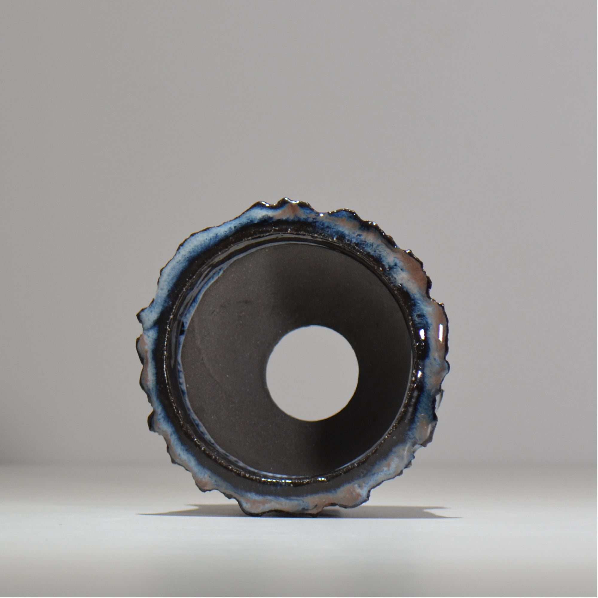 木村 貴史 / 深流-黒蒼 /  kt_sr01_m /  約 φ13.5cm /  植木鉢