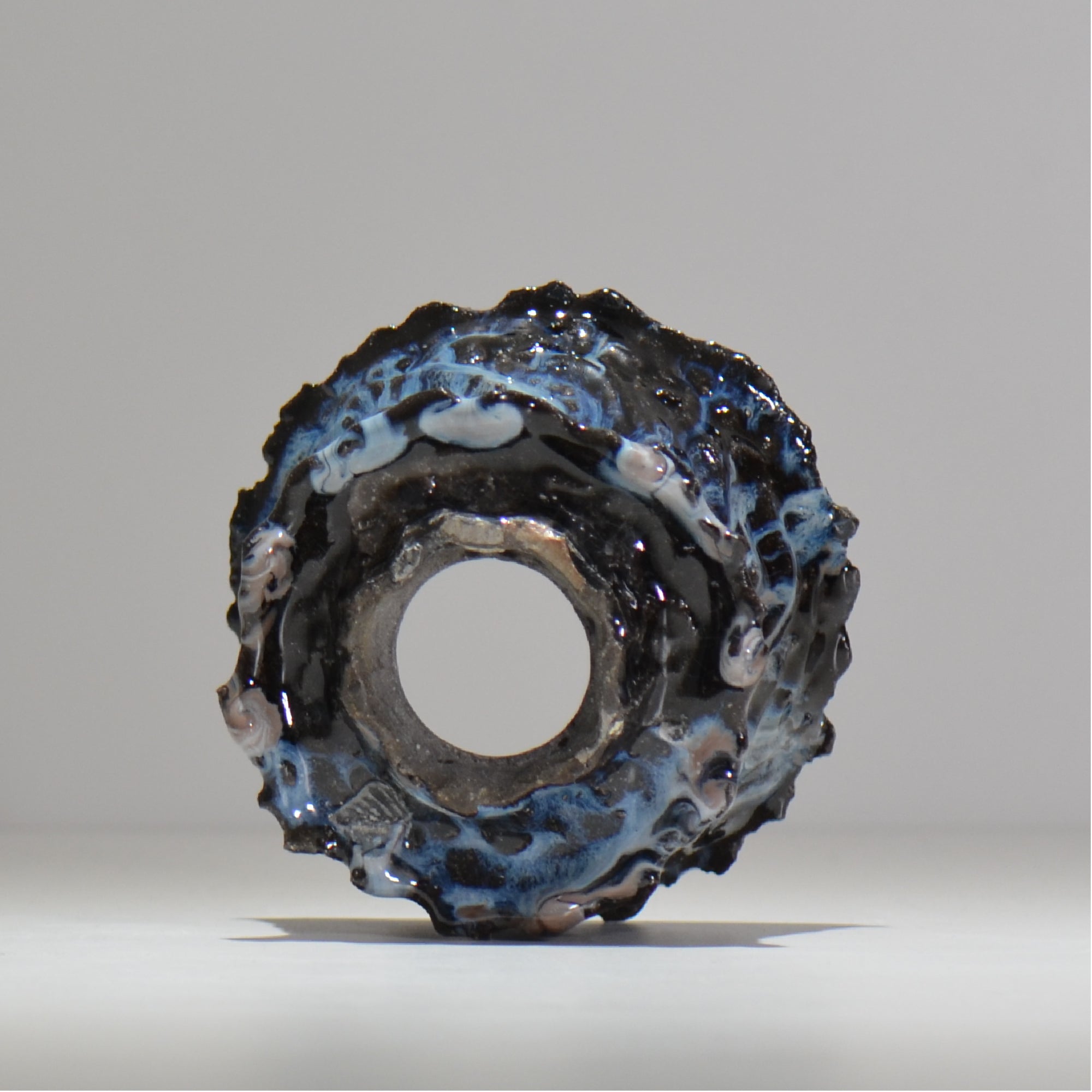 木村 貴史 / 深流-黒蒼 /  kt_sr01_m /  約 φ13.5cm /  植木鉢