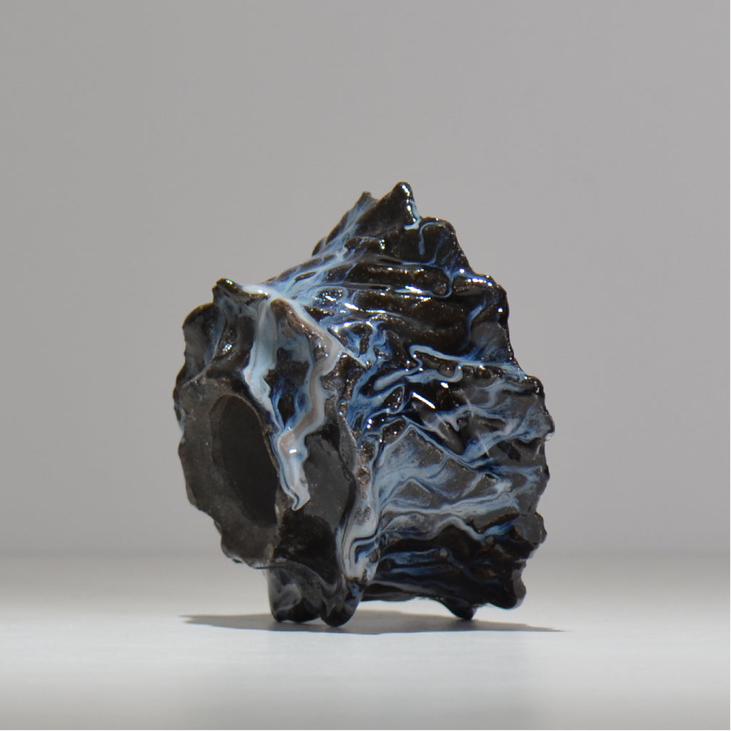 木村 貴史 / 深流-黒蒼 /  kt_sr02_m /  約 φ13cm /  植木鉢