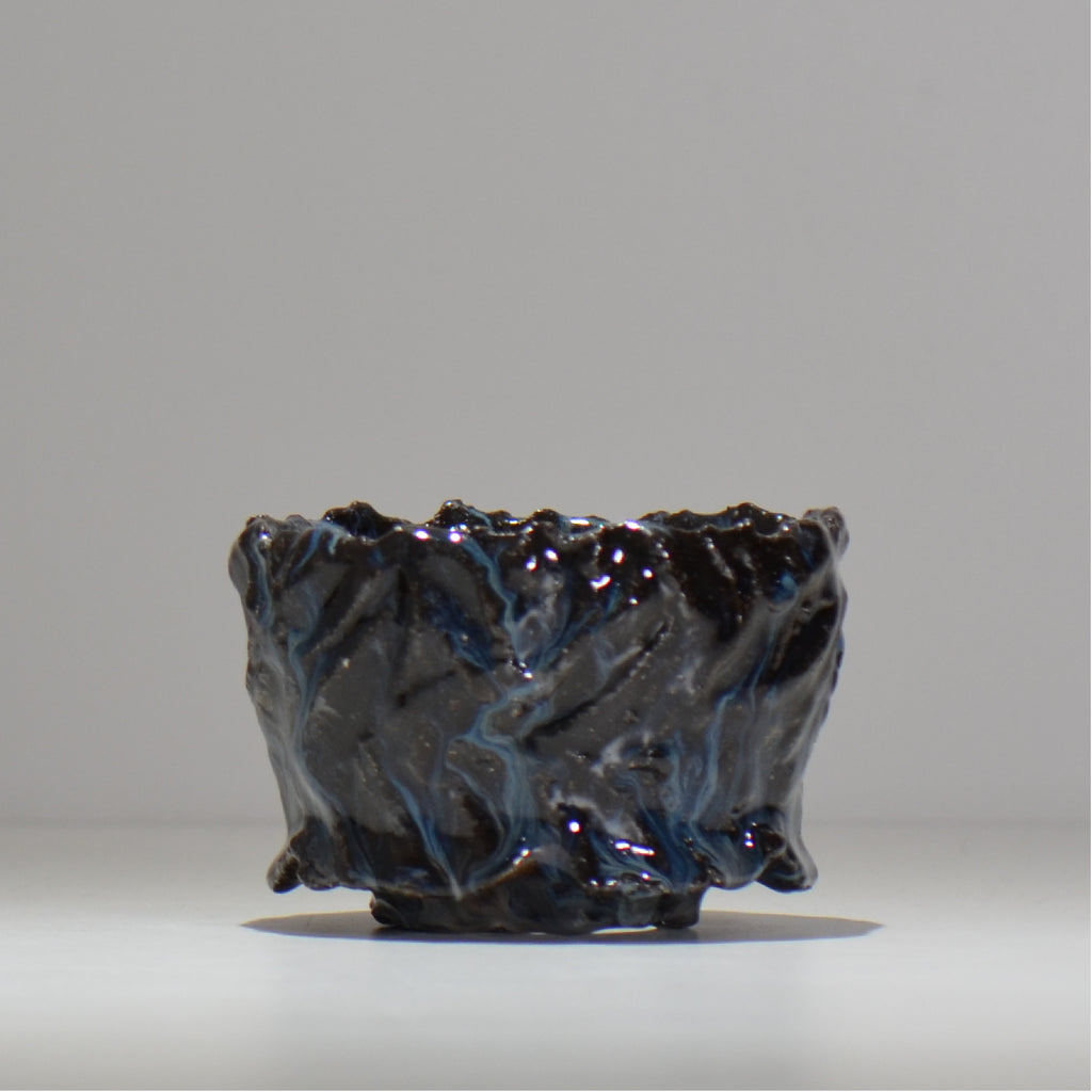 木村 貴史 / 深流-黒蒼 /  kt_sr04_s /  約 φ11.5cm /  植木鉢