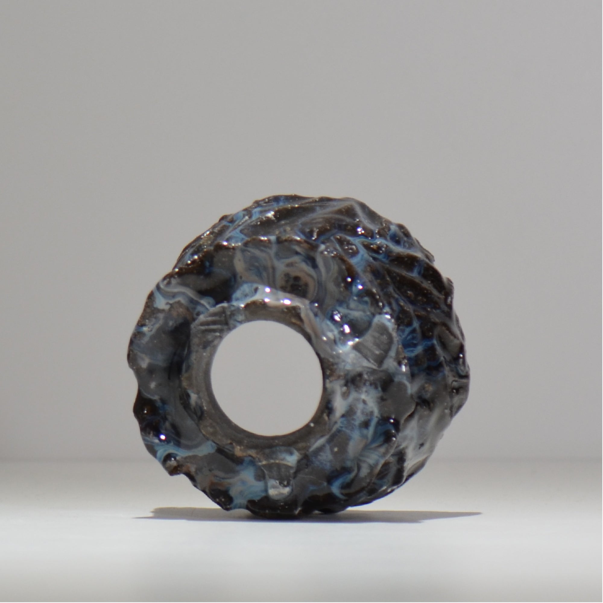 木村 貴史 / 深流-黒蒼 /  kt_sr04_s /  約 φ11.5cm /  植木鉢