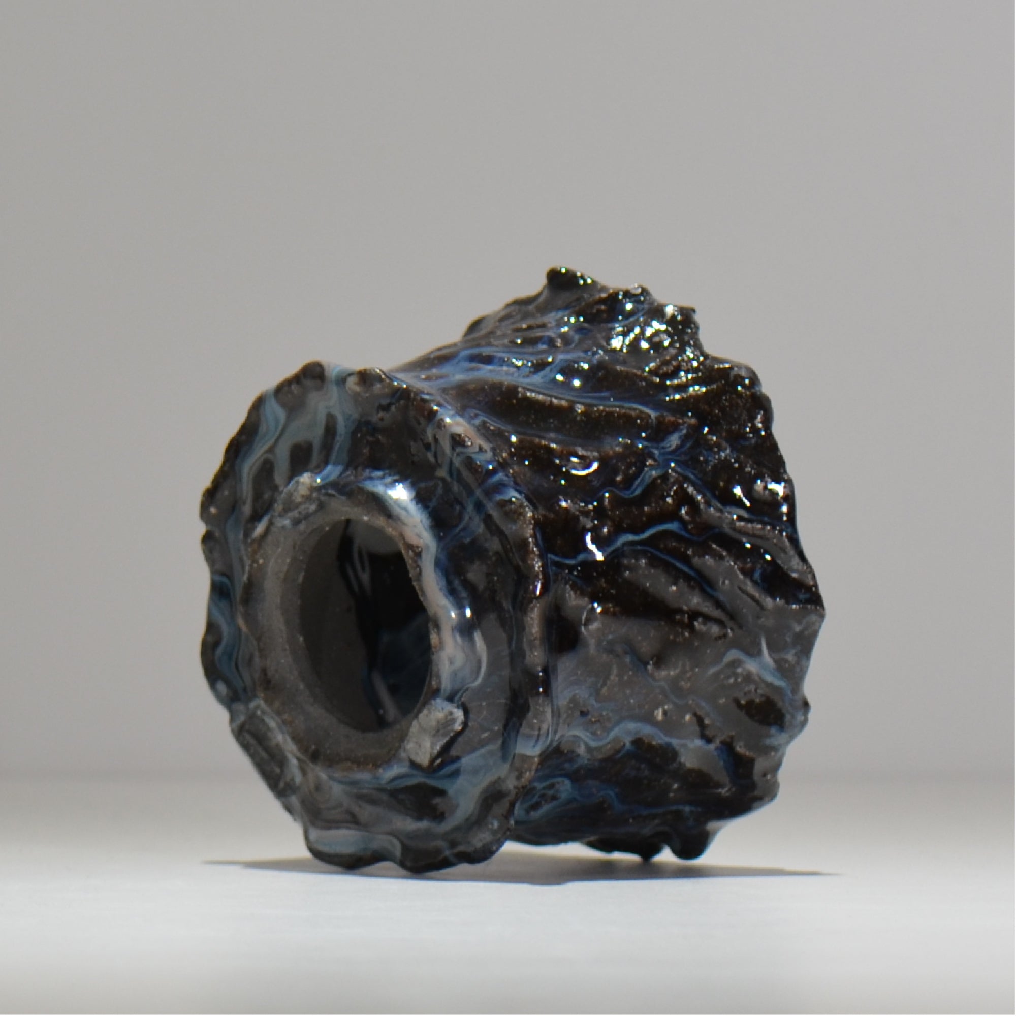 木村 貴史 / 深流-黒蒼 /   kt_sr05_s /  約 φ12cm /  植木鉢