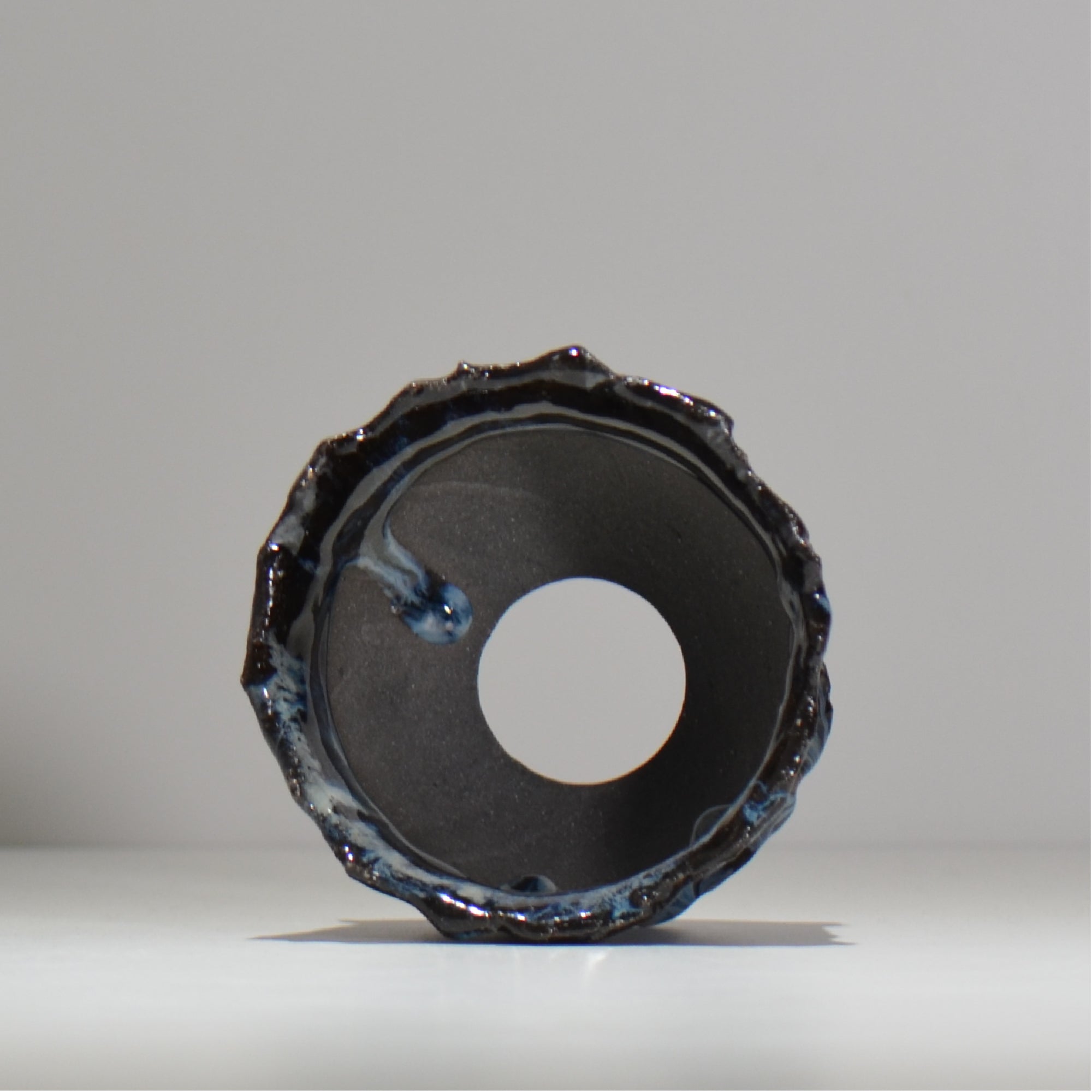 木村 貴史 / 深流-黒蒼 /   kt_sr05_s /  約 φ12cm /  植木鉢