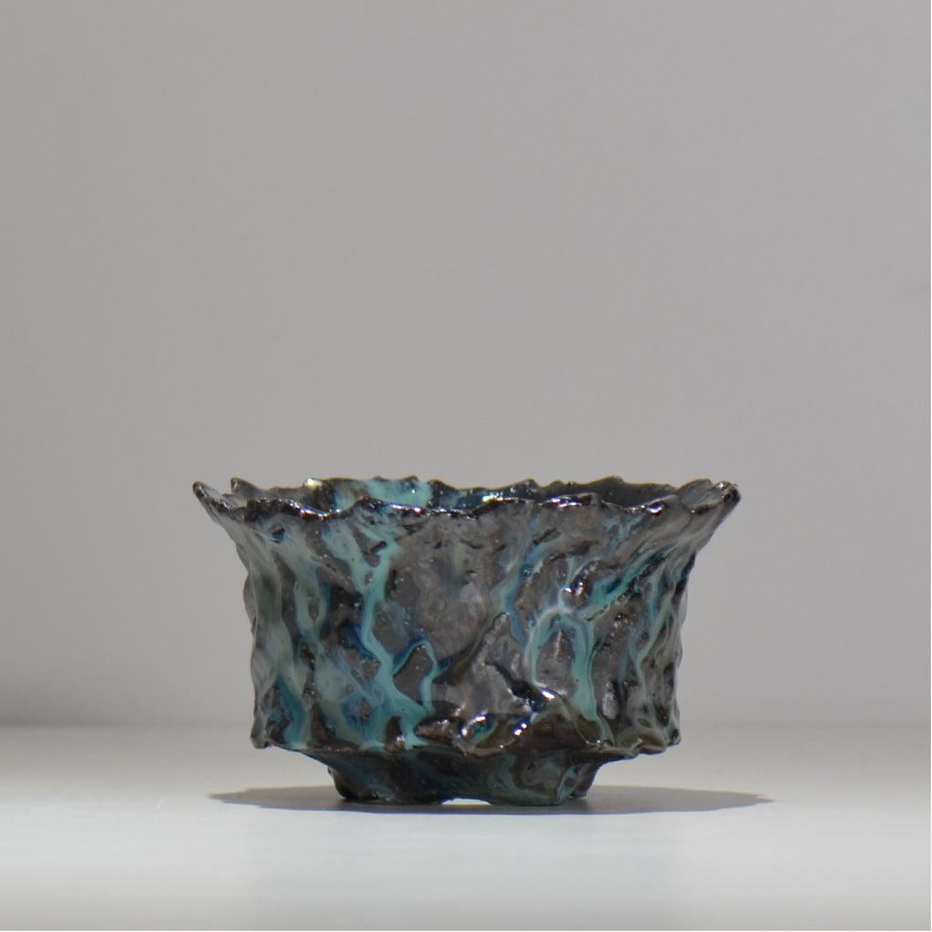 木村 貴史 / 深流-翡翠 /  kt_sr06_m /  約 φ13cm /  植木鉢