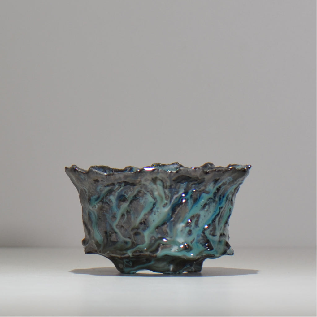 木村 貴史 / 深流-翡翠 /  kt_sr06_m /  約 φ13cm /  植木鉢