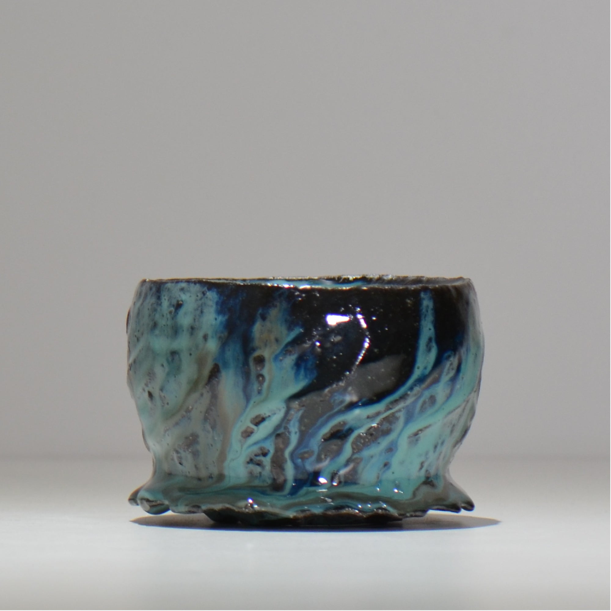 木村 貴史 / 深流-翡翠 /  kt_sr07_s /  約 φ10.7cm /  植木鉢