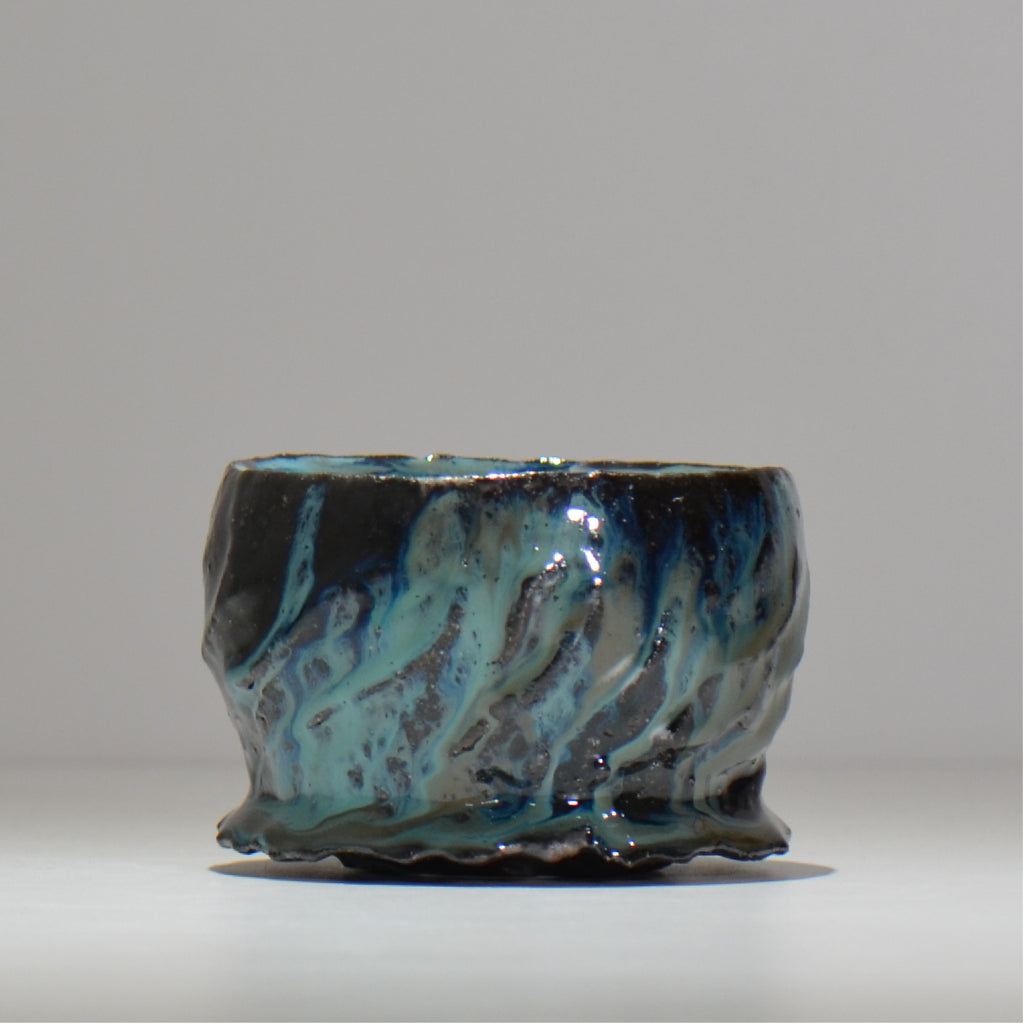 木村 貴史 / 深流-翡翠 /  kt_sr07_s /  約 φ10.7cm /  植木鉢