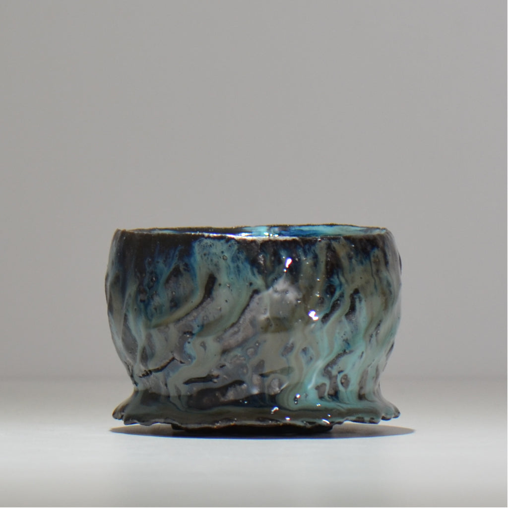 木村 貴史 / 深流-翡翠 /  kt_sr07_s /  約 φ10.7cm /  植木鉢