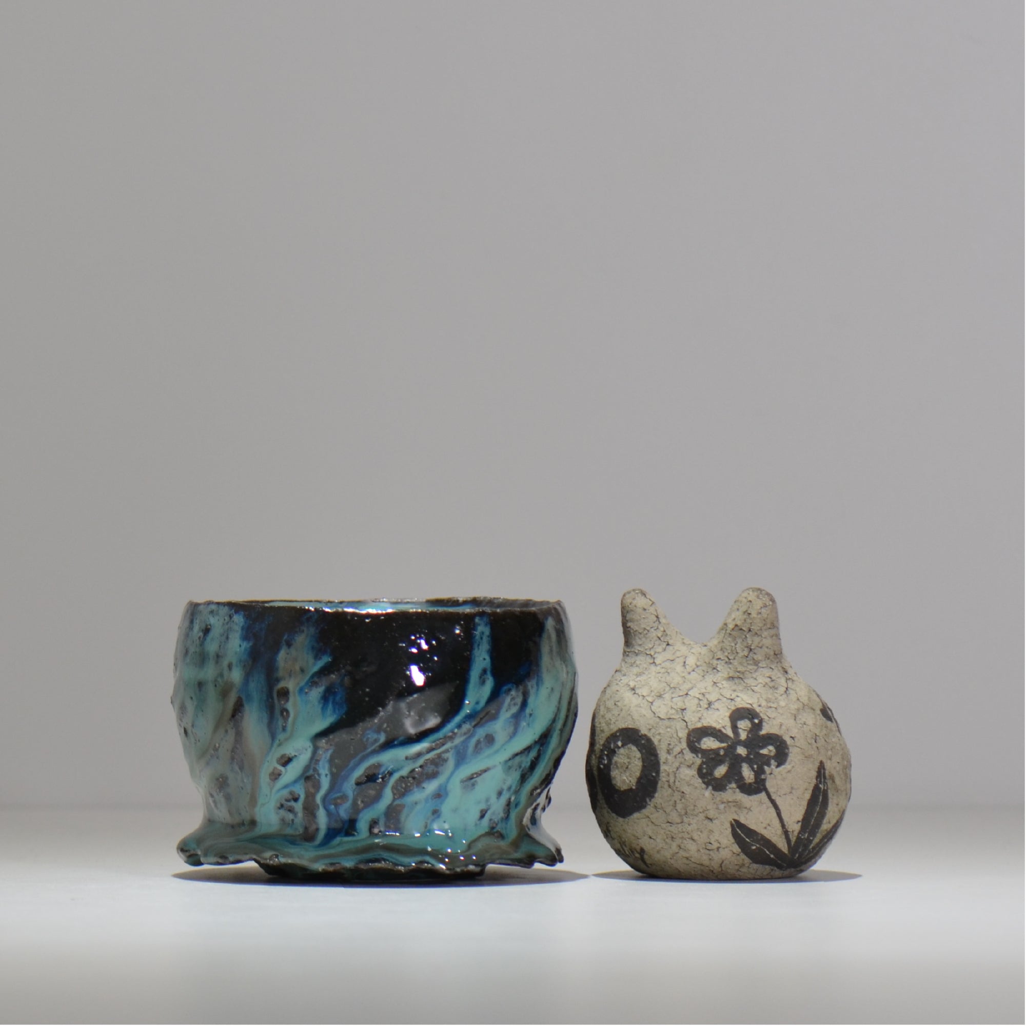 木村 貴史 / 深流-翡翠 /  kt_sr07_s /  約 φ10.7cm /  植木鉢