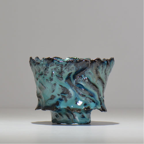 木村 貴史 / 深流-翡翠 /  kt_sr08_s /  約 φ12cm /  植木鉢