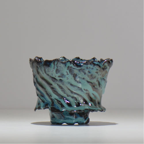 木村 貴史 / 深流-翡翠 /  kt_sr08_s /  約 φ12cm /  植木鉢