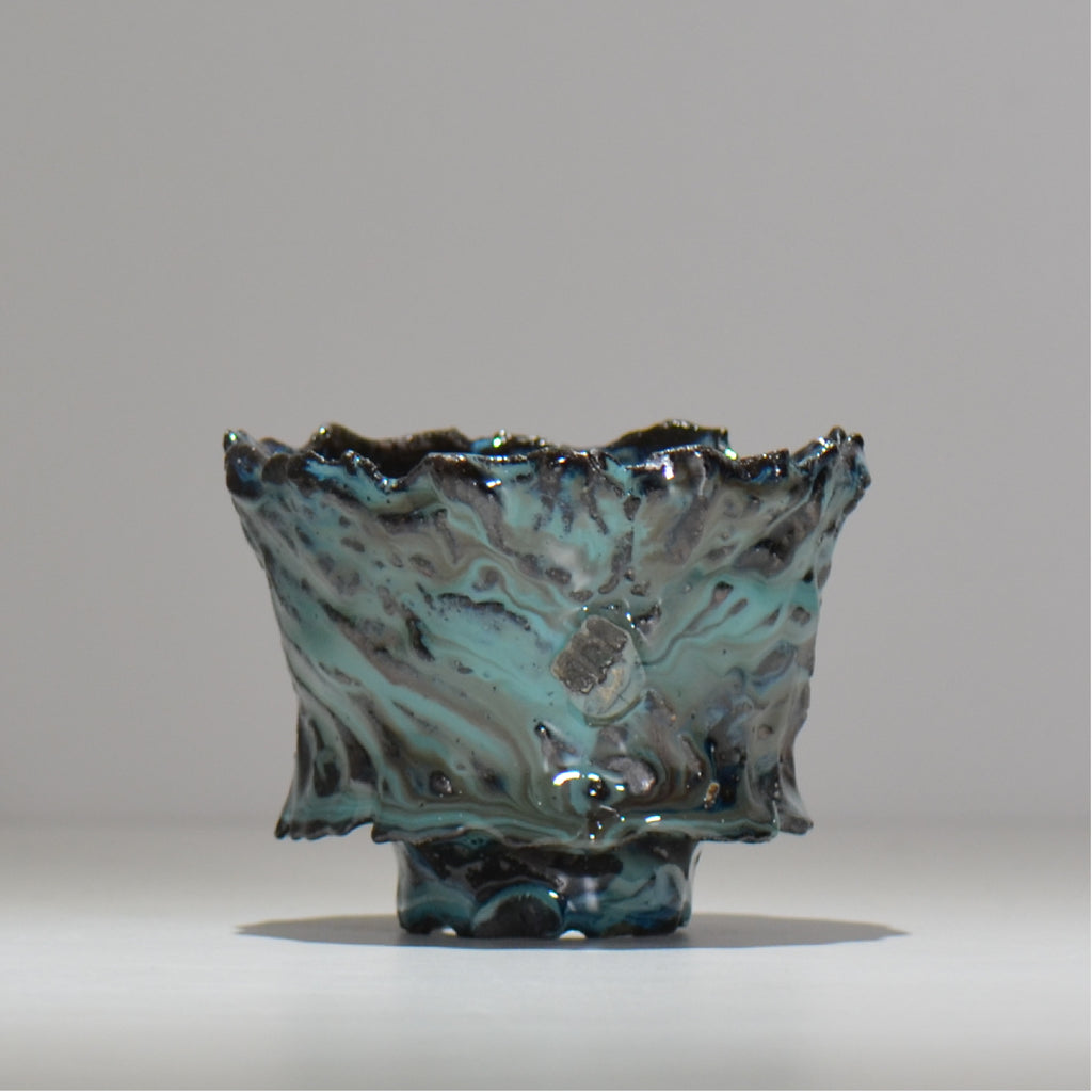 木村 貴史 / 深流-翡翠 /  kt_sr08_s /  約 φ12cm /  植木鉢