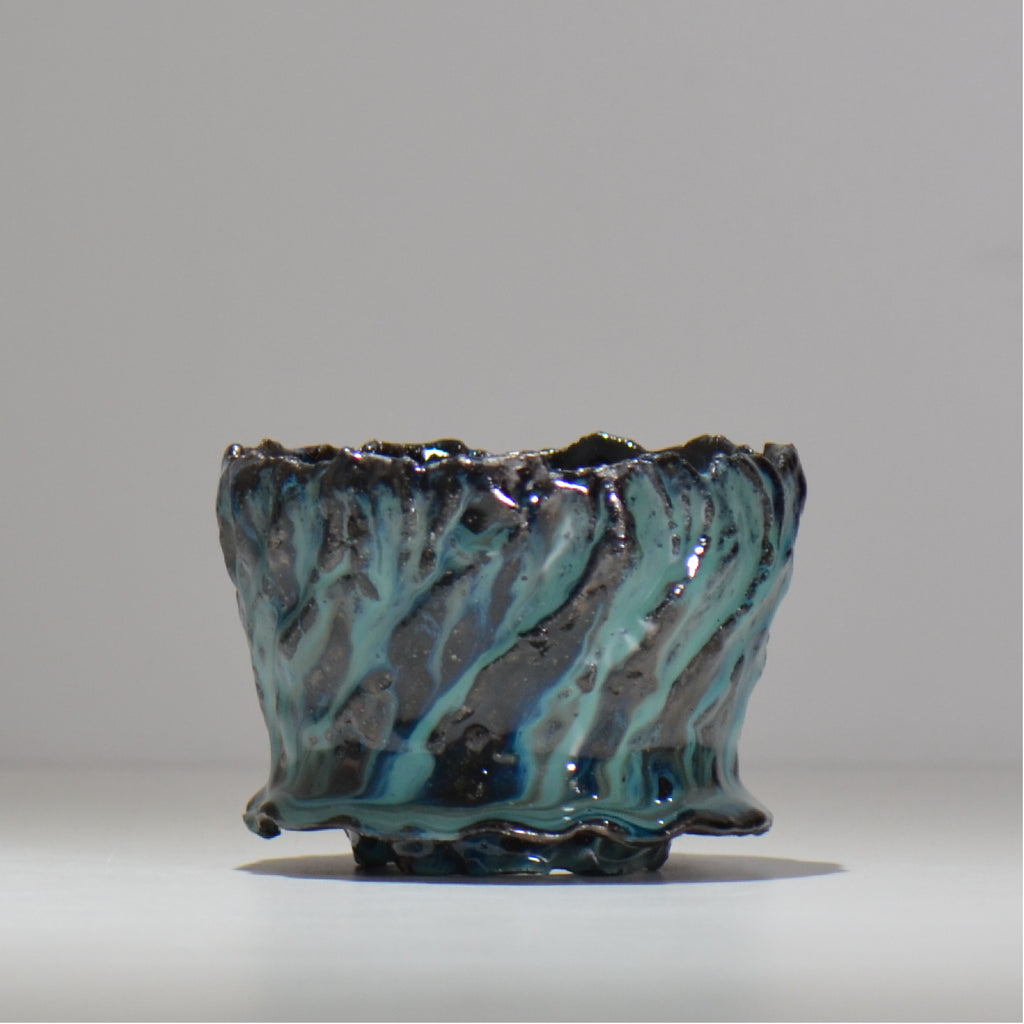 木村 貴史 / 深流-翡翠 /  kt_sr09_s /  約 φ11.3cm /  植木鉢