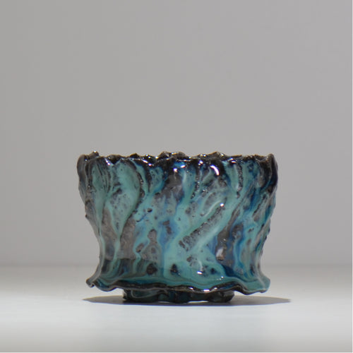 木村 貴史 / 深流-翡翠 /  kt_sr09_s /  約 φ11.3cm /  植木鉢