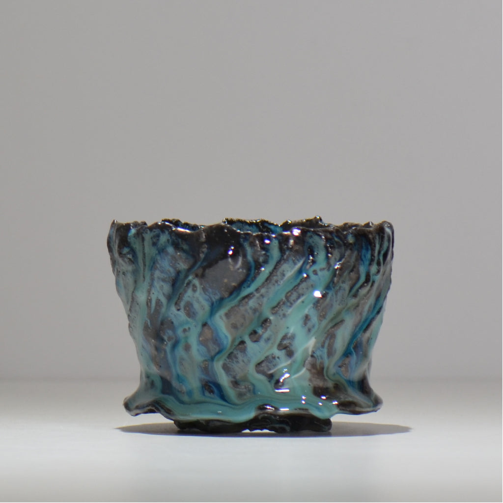 木村 貴史 / 深流-翡翠 /  kt_sr09_s /  約 φ11.3cm /  植木鉢