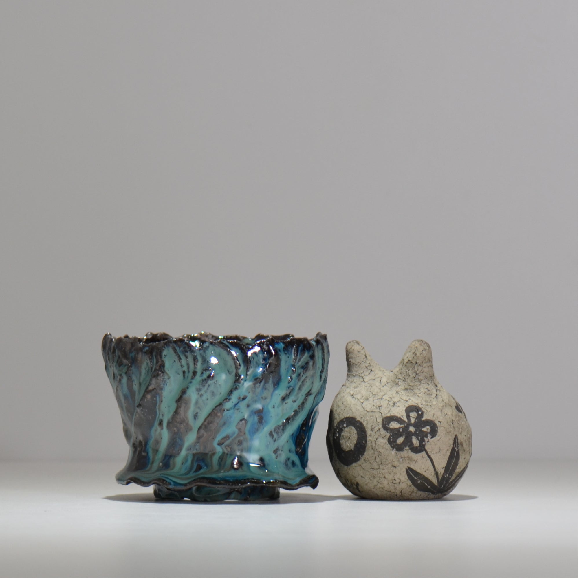 木村 貴史 / 深流-翡翠 /  kt_sr09_s /  約 φ11.3cm /  植木鉢