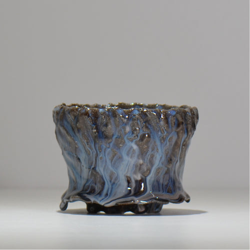 木村 貴史 / 深流-白波 /  kt_sr11_s /  約 φ12cm /  植木鉢