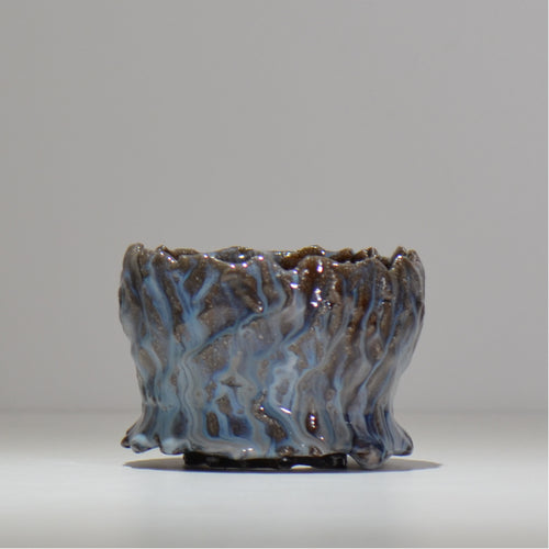 木村 貴史 / 深流-白波 /  kt_sr12_s/  約 φ11cm /  植木鉢