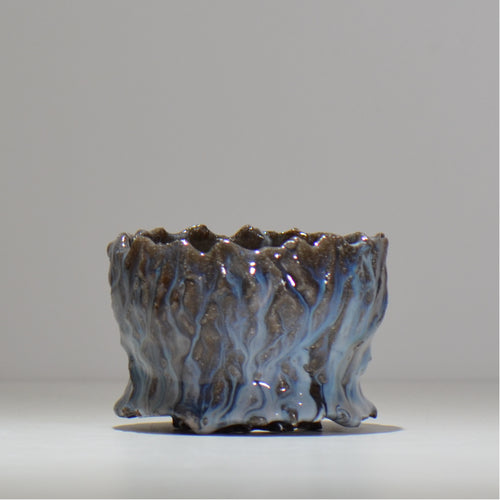 木村 貴史 / 深流-白波 /  kt_sr12_s/  約 φ11cm /  植木鉢