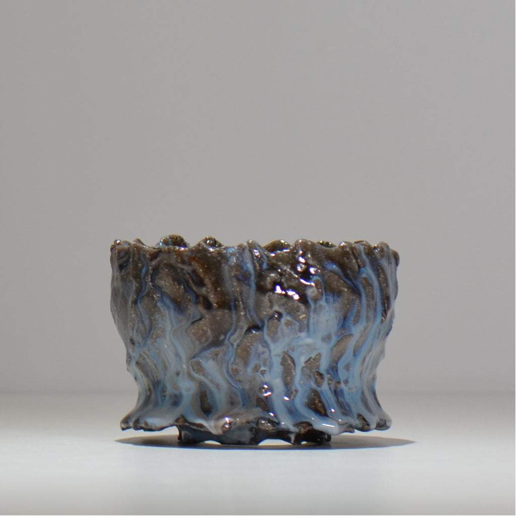 木村 貴史 / 深流-白波 /  kt_sr12_s/  約 φ11cm /  植木鉢