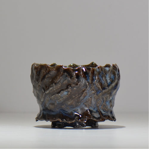 木村 貴史 / 深流-白波 /  kt_sr15_s /  約 φ12cm /  植木鉢