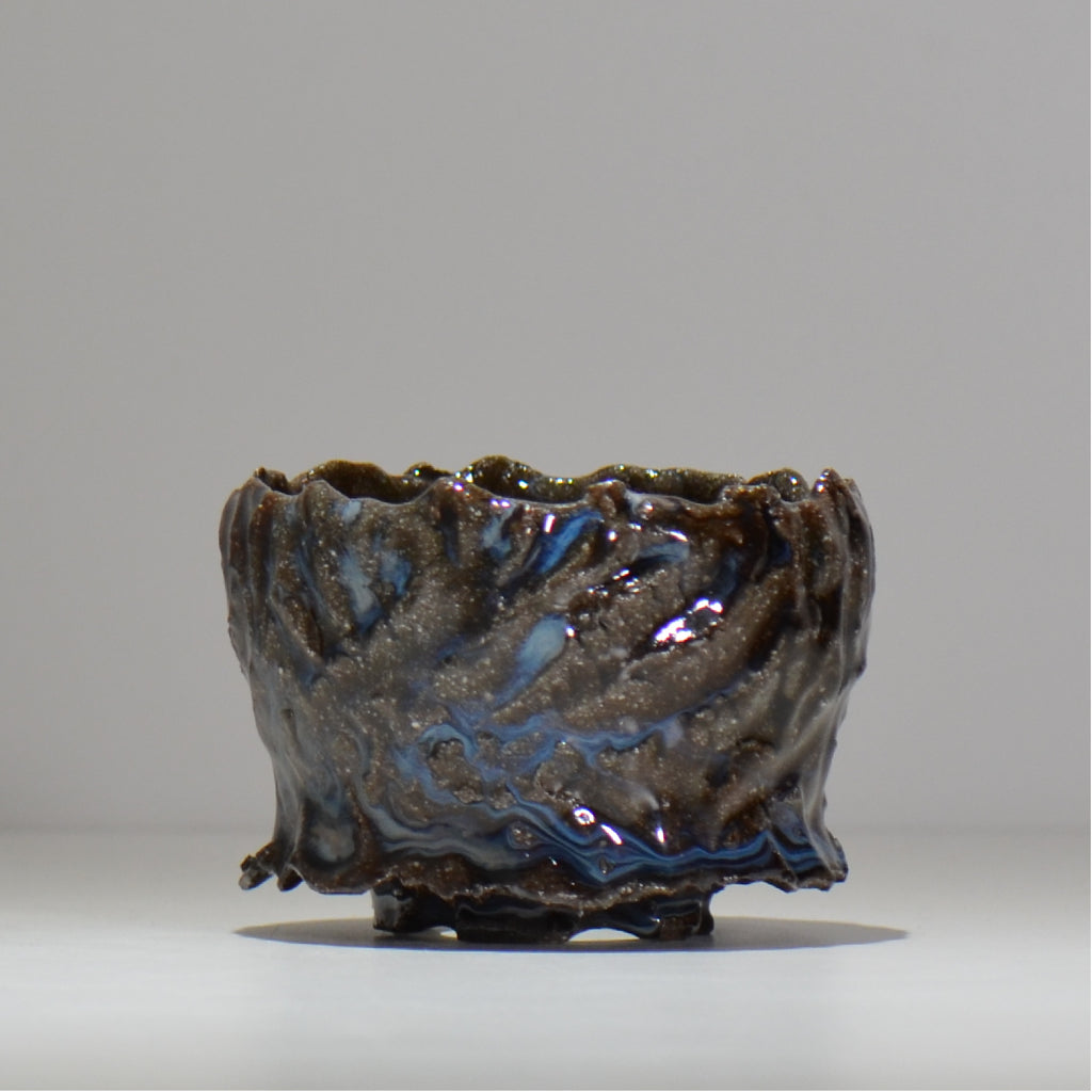 木村 貴史 / 深流-白波 /  kt_sr15_s /  約 φ12cm /  植木鉢