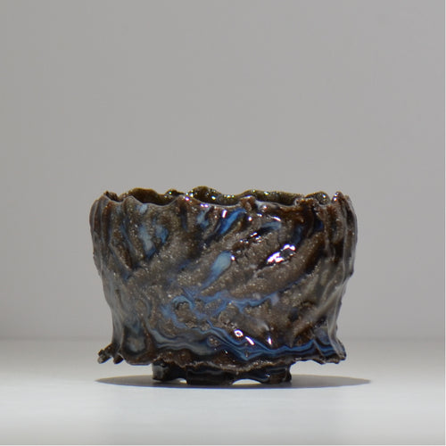 木村 貴史 / 深流-白波 /  kt_sr15_s /  約 φ12cm /  植木鉢