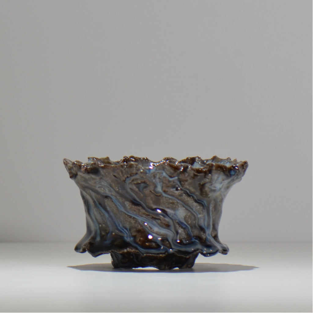 木村 貴史 / 深流-白波 /  kt_sr16_m /  約 φ12.3cm /  植木鉢