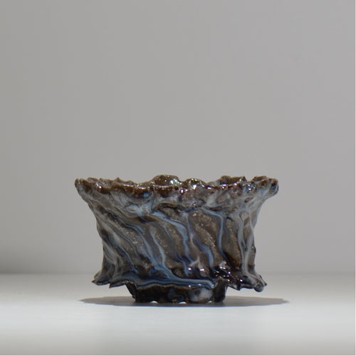 木村 貴史 / 深流-白波 /  kt_sr16_m /  約 φ12.3cm /  植木鉢